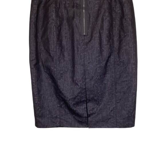 Magaschoni Collection Pencil Skirt Size Small Textured Black NWT Knee Length - Picture 6 of 8